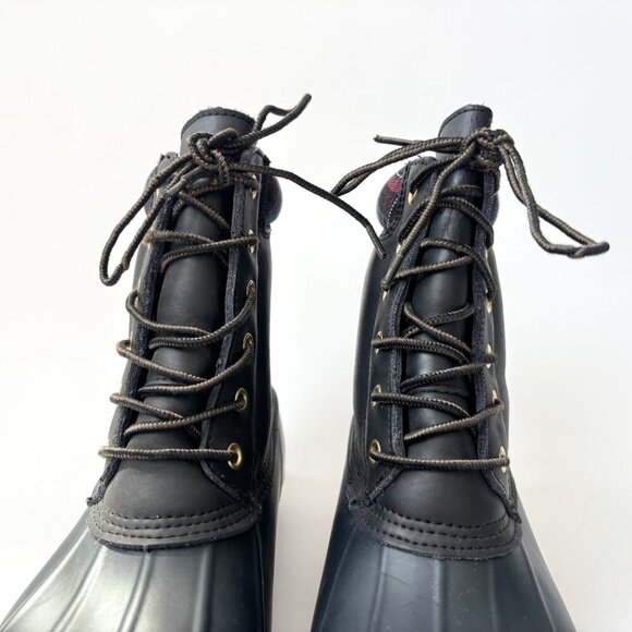 Tommy Hilfiger Lace Up Rubber Sole Lace Up Russel Rain Ankle Boots - Sz 8 - Picture 4 of 16